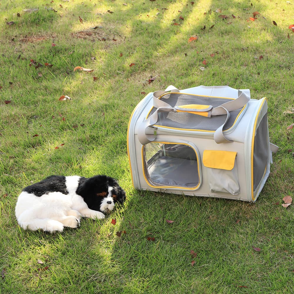 ペット キャリー 多機能メッシュ窓付き折りたたみ式犬用移動鞄