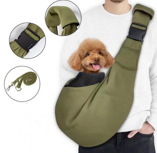 ペット キャリー 犬用斜め掛け抱っこ袋 旅行外出用ペット肩掛け鞄