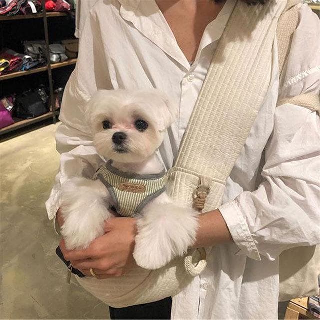 ペット キャリーバッグ 犬用ふんわりニットスリング風ペットキャリー