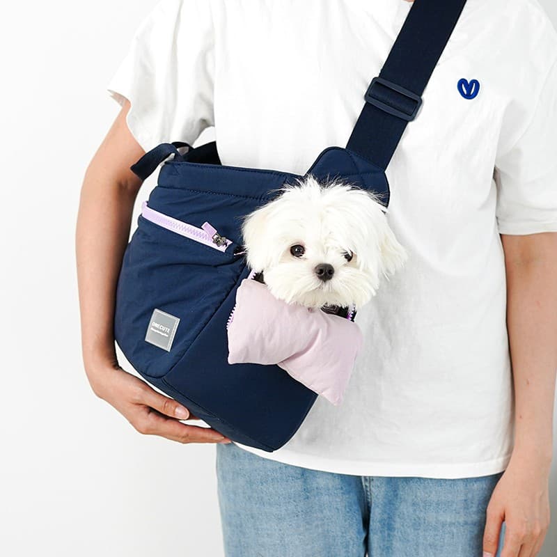 ペット キャリーバッグ 犬用斜めがけ スライド ポーチ ペット用キャリー
