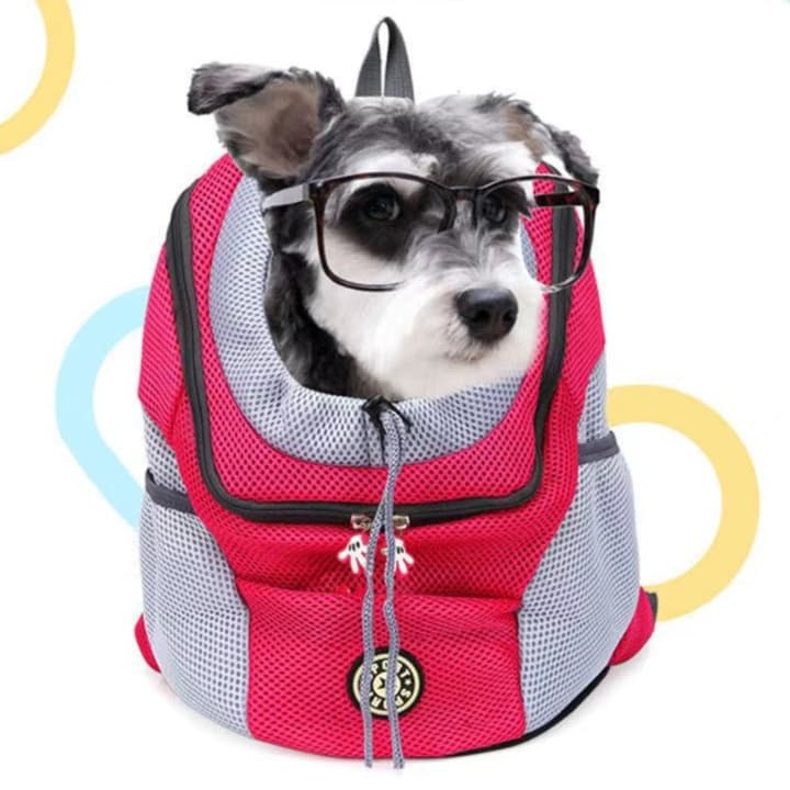 ペット キャリーバッグ 犬用メッシュ素材抱っこ紐型ペットバッグ