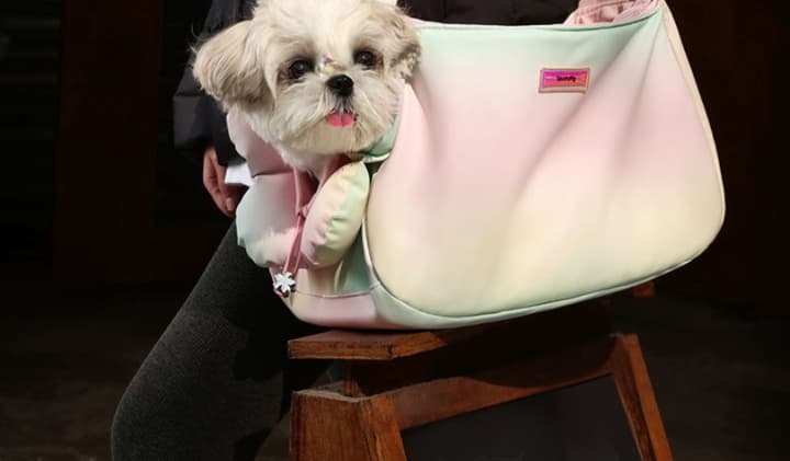 ペット キャリーバッグ 犬用もこもこ防寒ペットスリング