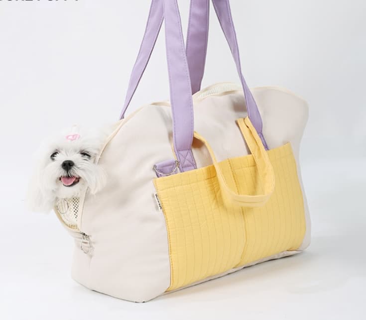 ペット キャリーバッグ 犬用もこもこふわふわ お散歩バッグ