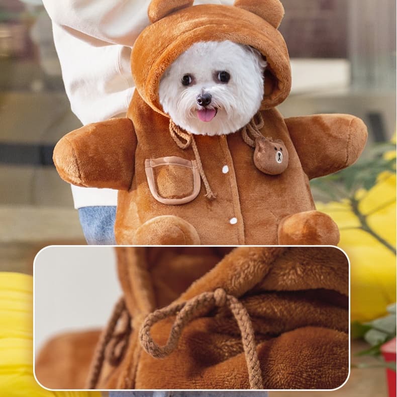ペット キャリーバッグ 犬用もふもふクマさん ペットキャリー