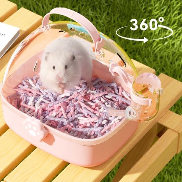 ペット キャリー ハムスター専用 透明ドーム おでかけケース