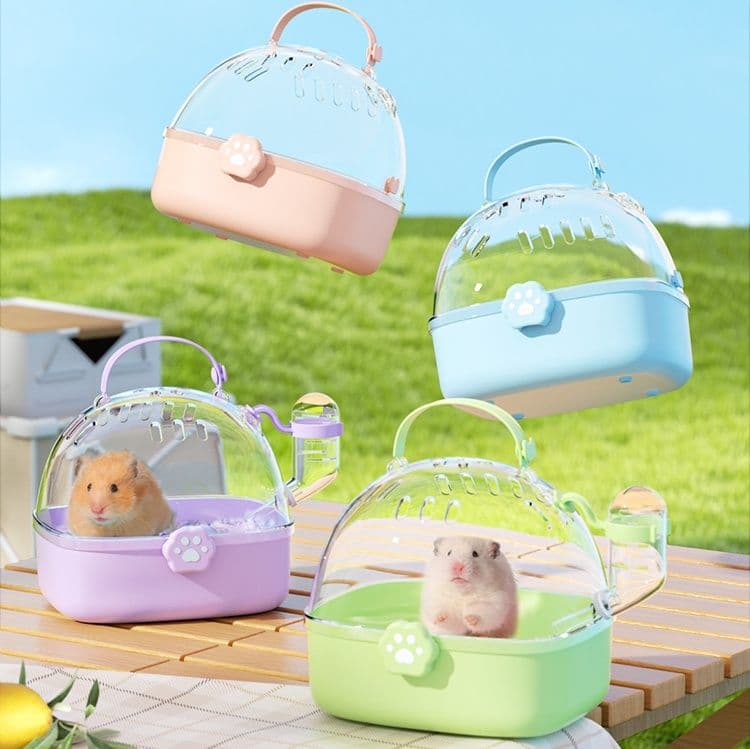 ペット キャリー ハムスター専用 透明ドーム おでかけケース