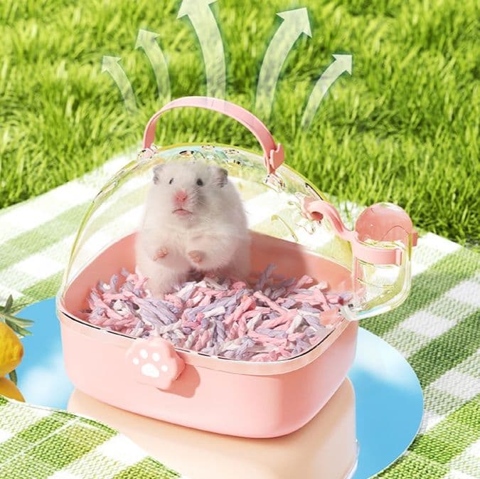 ペット キャリー ハムスター専用 透明ドーム おでかけケース