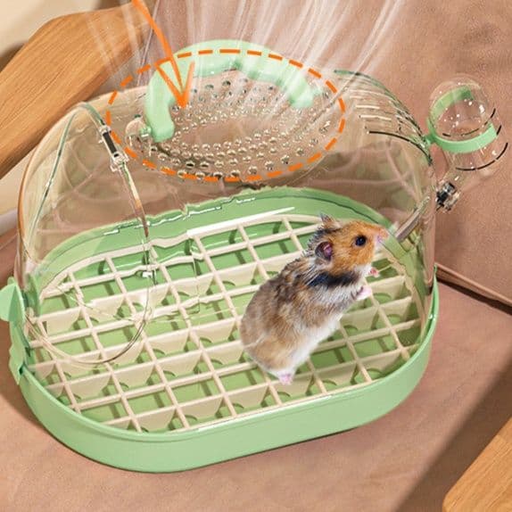 ペット キャリー 小動物用透明宇宙船キャリー