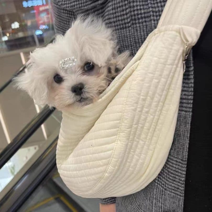 ペット キャリー 犬用ふわもこ抱っこスリング