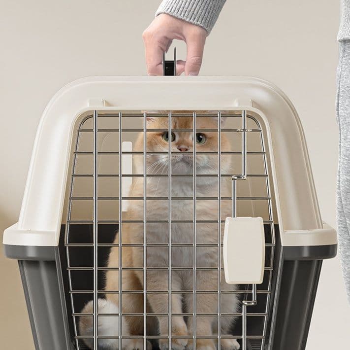 ペット キャリー 猫 二重扉安全設計ペット運搬用キャリーケース