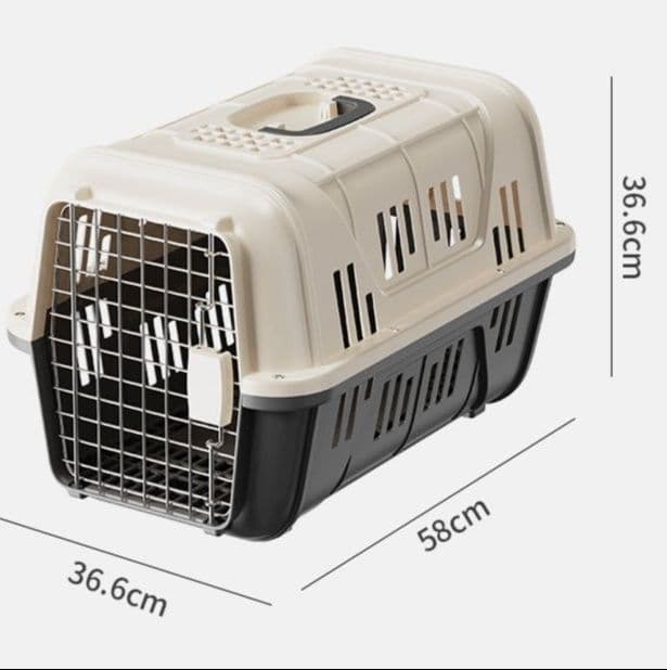 ペット キャリー 猫 二重扉安全設計ペット運搬用キャリーケース