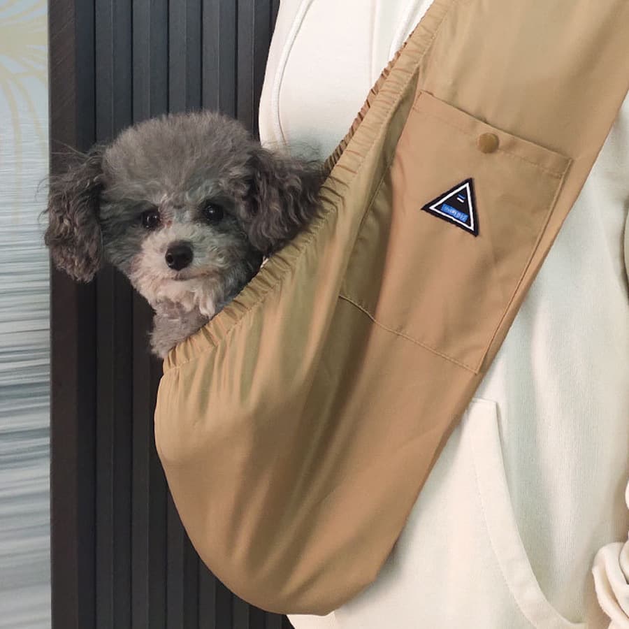 ペット キャリーバッグ 犬用お散歩らくらくスリングバッグ