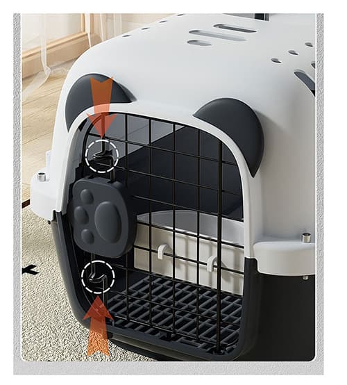 ペット キャリー 猫用ペットキャリー 上開き扉付き 通気性抜群運搬ケース